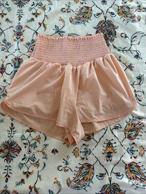 Aerie Offline High-Waist Peach Shorts